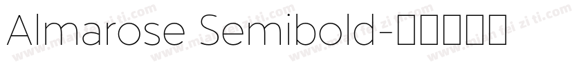 Almarose Semibold字体转换
